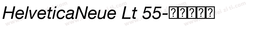 HelveticaNeue Lt 55字体转换